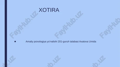 xotira — PPTX