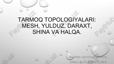 taqdimot — PPTX