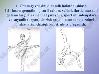 odam gavdasini dinamik holatda ishlash — PPTX