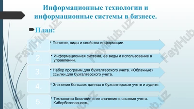 informatsionnie texnologii i informatsionnie sistemi v biznese — PPTX