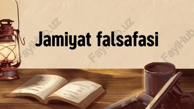 jamiyat falsafasi — PDF