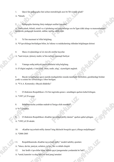 pedagogika fanining ilmiy-tadqiqot usullari — DOCX