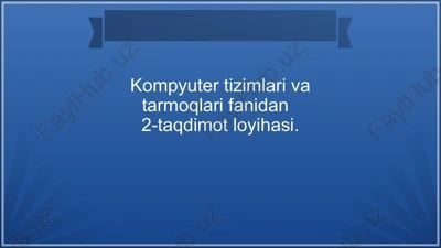microprotsessorlar — PPTX