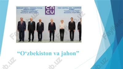 o`zbekiston va jahon — PPTX