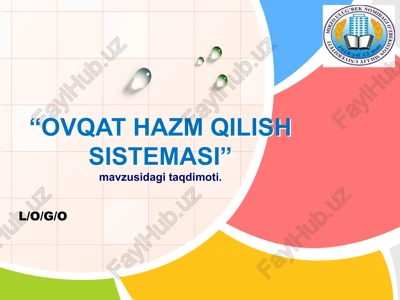 ovqat hazm qilish sistemasi — PPTX