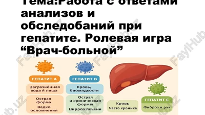 rabota s otvetami analizov i obsledobaniy pri gepatite. rolevaya igra “vrach-bolnoy" — PPTX