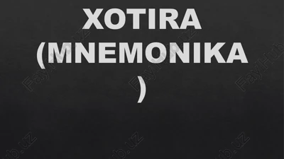 xotira (mnemonika) — PPTX