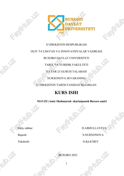 kurs ishi — DOCX