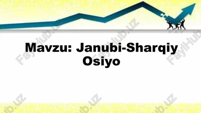 janubi-sharqiy osiyo — PPTX