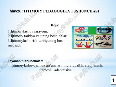 ijtimoiy pedagogika tushunchasi — PPTX