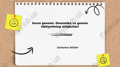 inson genomi. genomika va genom tibbiyotining istiqbollari — PPTX