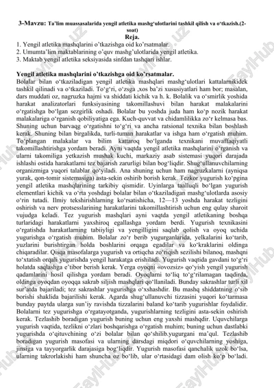 yengil atletika mashqlari — DOCX