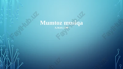 mumtoz musiqa — PPTX
