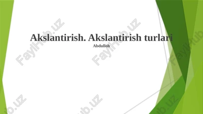 akslantirish — PPTX