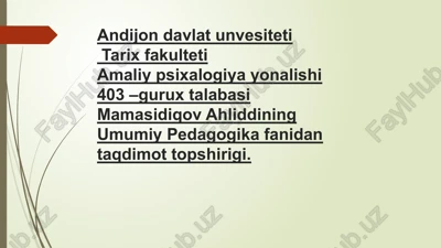 rivojlangan xorijiy mamlakatlarda ta’lim tizimi — PPTX