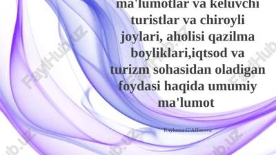 ozarbayjon davlati haqida statistik ma'lumotlar — PPTX