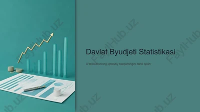 davlat byudjeti statistikasi — PPTX
