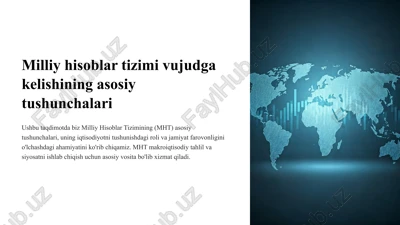 milliy hisoblar tizimi — PPTX