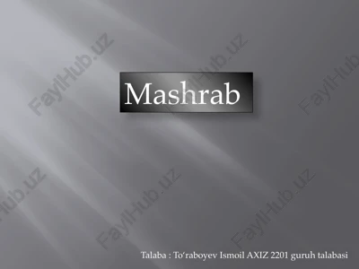 mashrab — PPTX