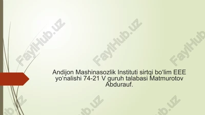 qisqa tutashtirgichlar — PPTX