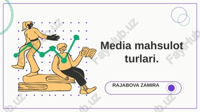 mediada kontentning asosiy turlari va ularning ahamiyati — PPTX