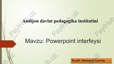 powerpoint interfeysi — PPTX
