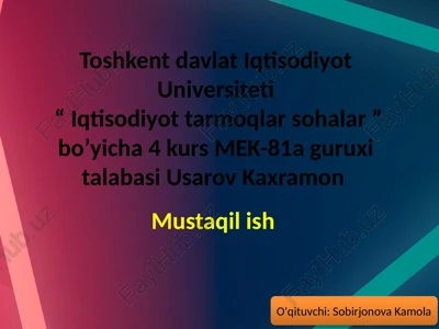 mintakaviy iktisodiy siyosat — PPTX