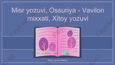 misr yozuvi — PPTX