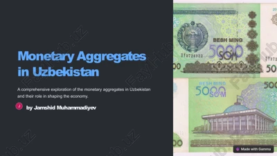 monetary aggregates in uzbekistan — PPTX