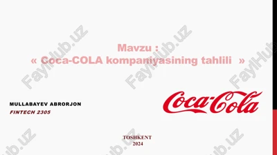 coca cola — PPTX