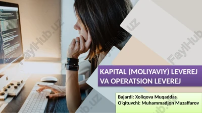 moliyaviy leverej — PPTX