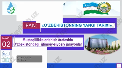 o’zbekistonning yangi tarixi — PDF