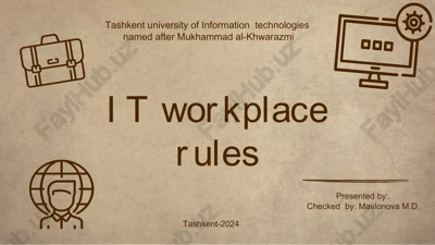 it workplace rules — PPTX