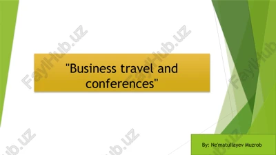 business travel and conferences — PPTX