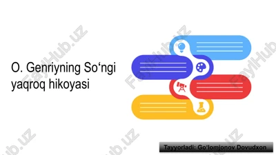 o. genriyning soʻngi yaqroq hikoyasi — PPTX