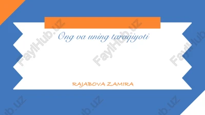 ong va uning taraqiyoti — PPTX