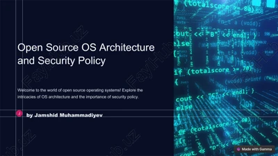 open source os architecture and security policy — PPT