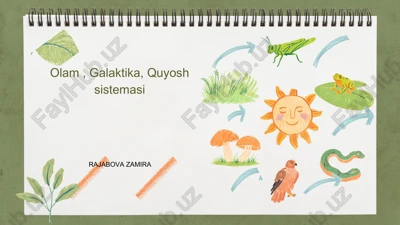 olam, galaktika, quyosh sistemasi — PPTX
