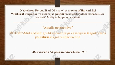 amaliy geometriya — PDF