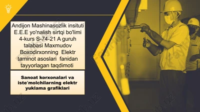 elektr yuklama grafiklari — PPTX