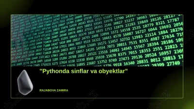 pythonda sinflar va obyektlar — PPTX