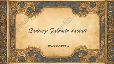 qadimgi falastin davlati — PPTX