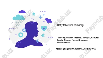 qatiy fel atvorni muhimligi — PPTX