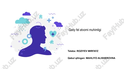 qatiy fel atvorni muhimligi — PPTX