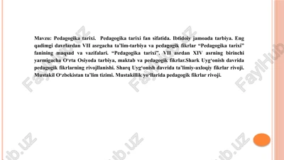 pedagogikatarixi — PPTX
