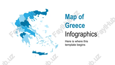 map of greece infographics — PPTX