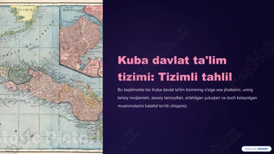 kuba davlat ta'lim tizimi: tizimli tahlil — PPTX