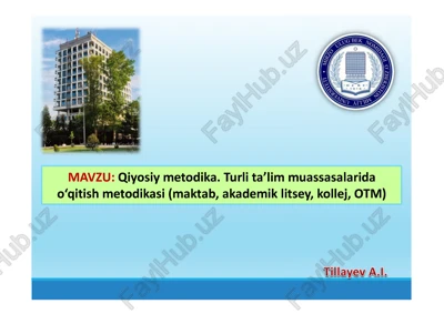 qiyosiy pedagogika — PDF