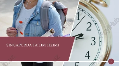 singapurda ta'lim tizimi — PPTX