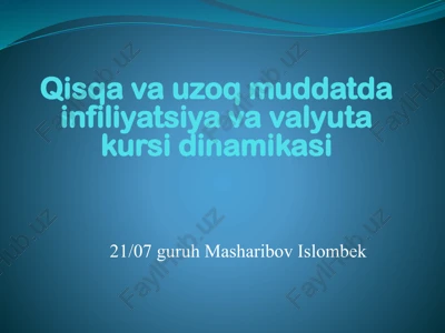 inflyatsiya — PPTX